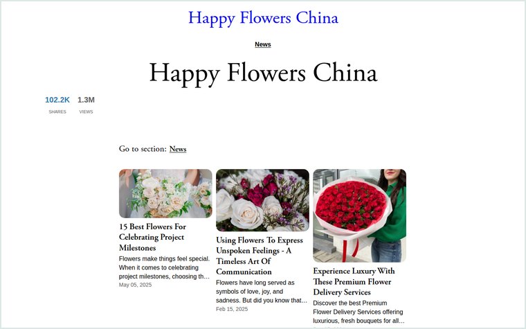 Happy Flowers China