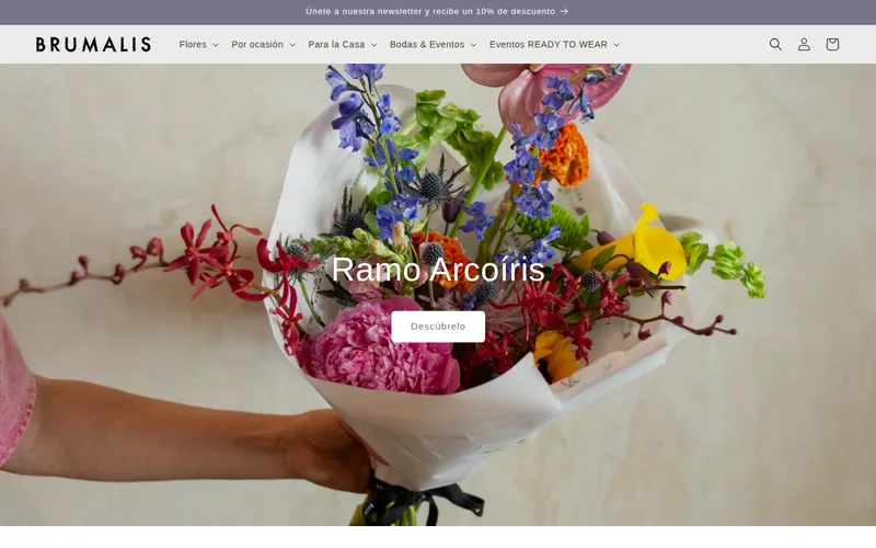 Website screenshot of BRUMALIS