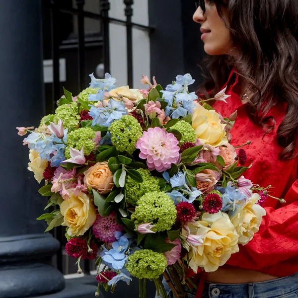 Pastel-coloured bouquet shown on Wild at Heart's official website